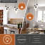 Luminaire suspendu contemporain 3L Treveion-918253682