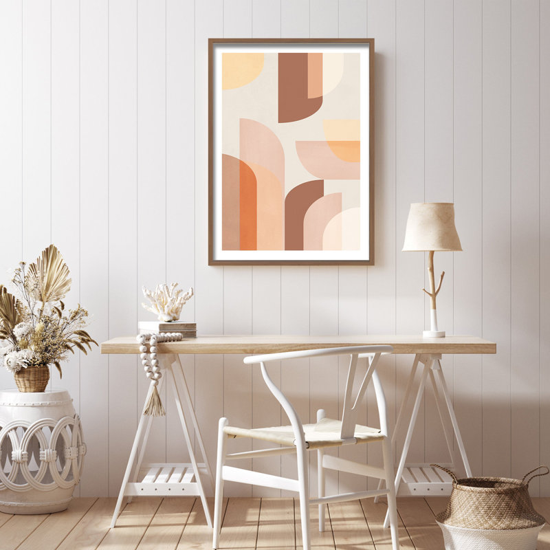 Retro Geometric Print by Kathrin Pienaar, 24" H x 16" W 