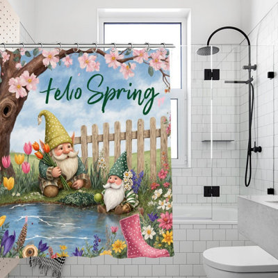Décoration de scène florale colorée L 72 po x l 72 po Hello Spring