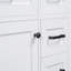 Ensemble de meuble-lavabo 30 po avec lavabo, armoire de salle de bain blanche avec tiroirs, structure solide et panneau de fibres à densité moyenne-488930242