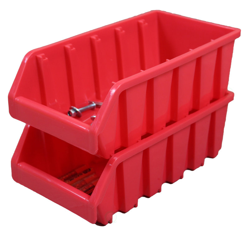 Rebrilliant Plastic Decorative Bin, Red