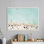 «Turquoise Beach from Above 2» par Amy Peterson, reproduction d'art sur toile encadrée