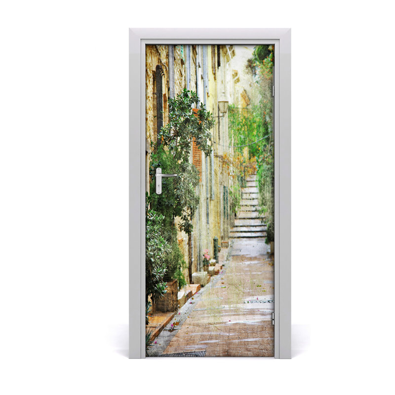 On Italian Streets Door Decal