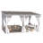 White Hard Top Lean To Gazebo Pergola With Curtains And Mosquito Netting-123829701