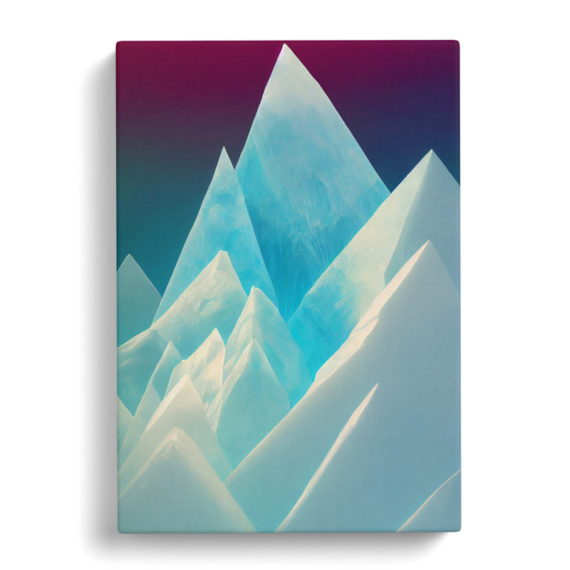 Glacier Crystal - Wrapped Canvas, 76cm H x 50cm W x 3cm D