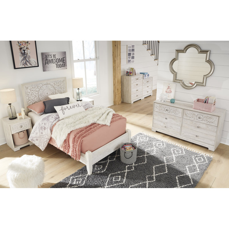Brown Cottage Style Tall Chest of Drawers