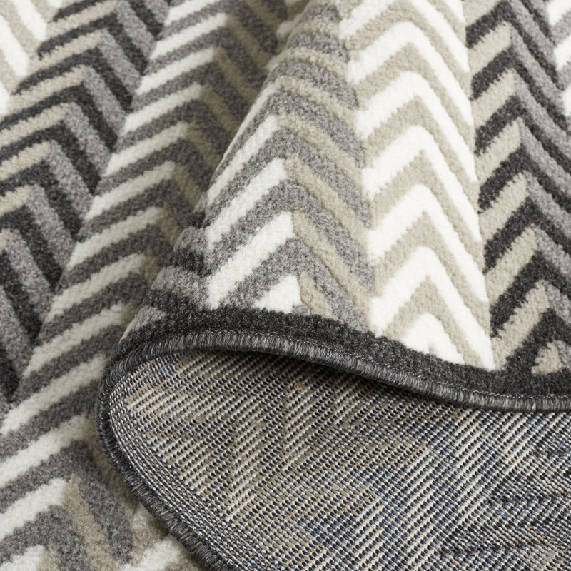 Lisel Performance Striped Rug, Rectangle 5'3" x 7'8"