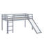 Lit mezzanine bas avec glissade, échelle, barrières de sécurité-1211693282
