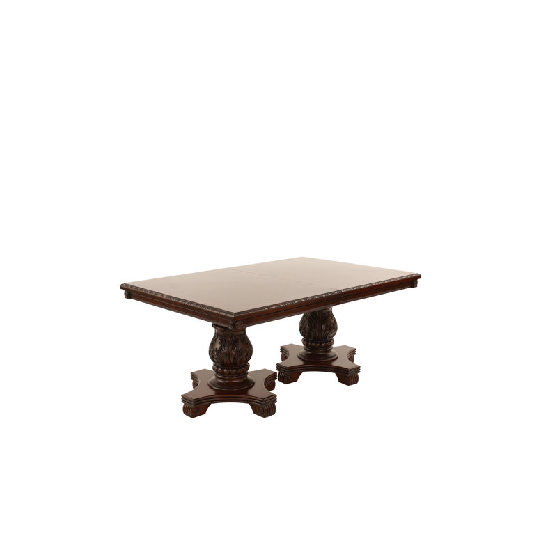 Table de salle à manger à piédestal extensible Jaceynni