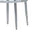 Calise Round End Table in White and Chrome