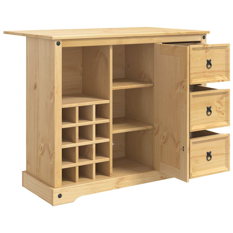 Solid Wood Kitchen Island, Honey Wax