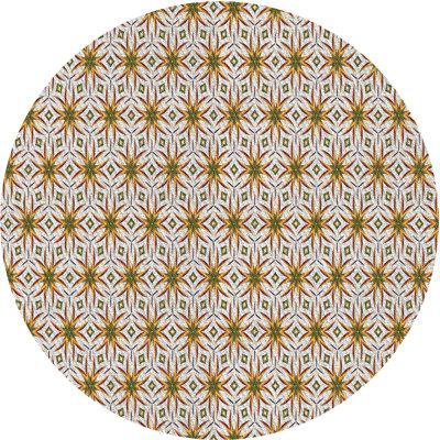 Tapis gris/brun à motifs