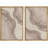 Tree Ring " Beige Oak Wood Forest Tree Ring Illustration Neutral Minimalist Art Modern Farmhouse Decor " 2 - Pieces-92285290-92285291