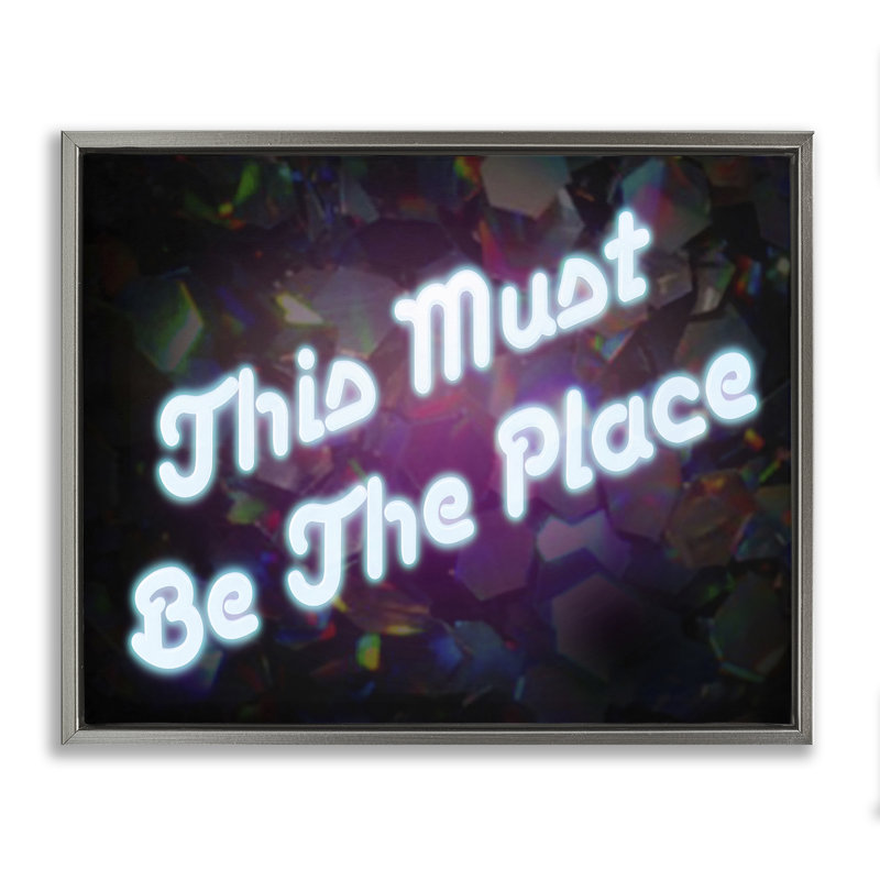 «This Must Be The Place», art mural sur toile flottante par Graffi * Tee Studios, H 17 po x l 21 po