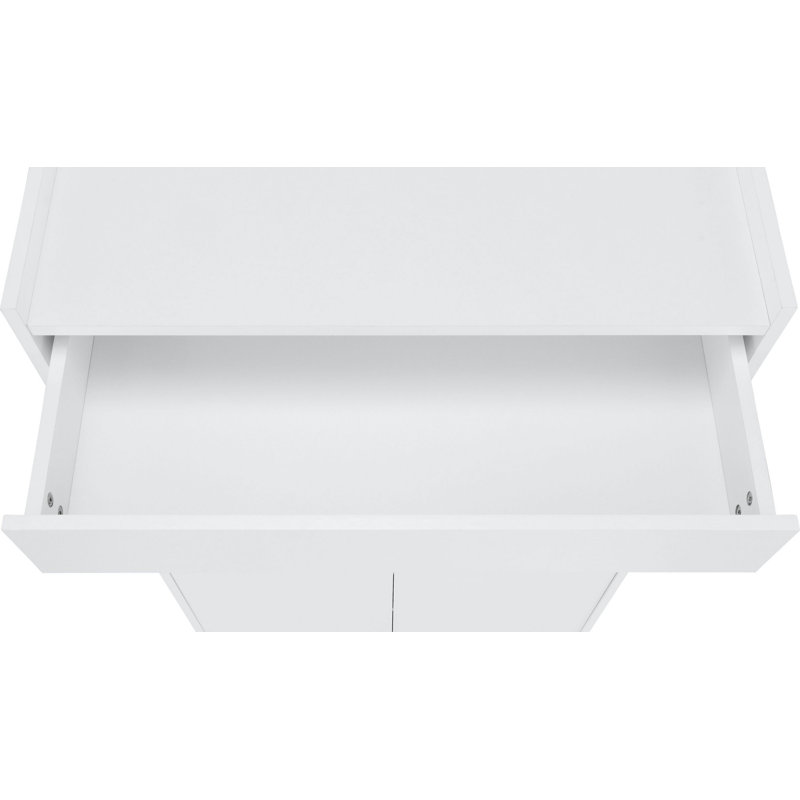 18 Pair Shoe Storage Cabinet, White