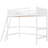 Solid Wood Twin Loft Bed With - White. Strong And Stable Construction. No Box Spring Or Foundation. 14 Slats For Added Support. Guard Rails . 79.5" X 41.8" 67.5". Assembly Required Build Reliability.-1267193240