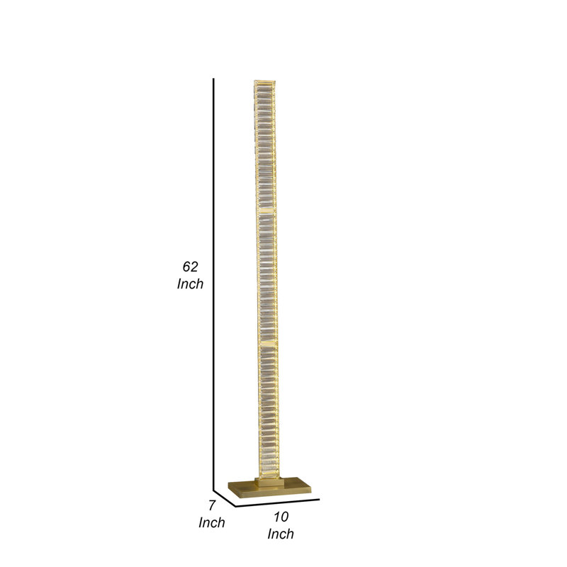 Siavash Floor Lamp, Brass