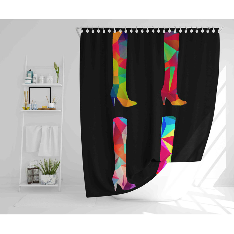 Donelson Polyester Shower Curtain, 168cm H x 168cm W