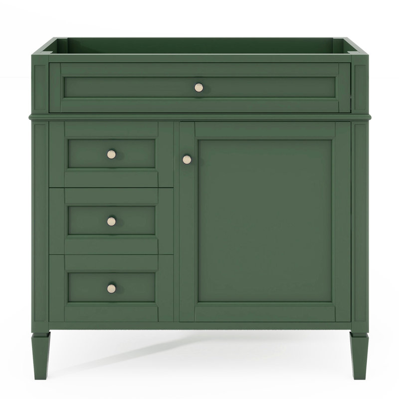 Meuble-lavabo 36 po sans lavabo supérieur, Vert