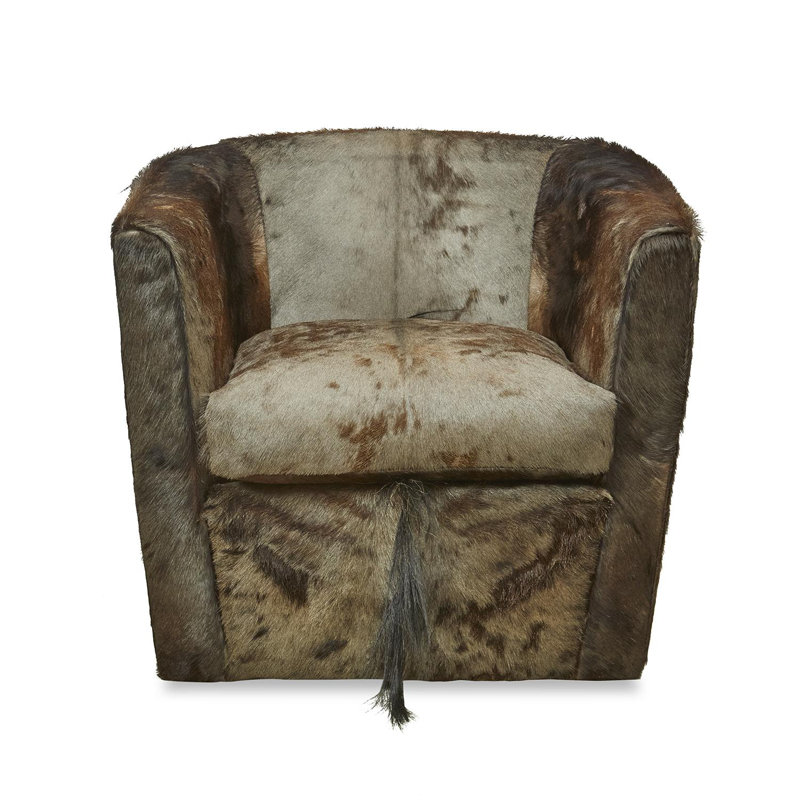 Genuine Wildebeest Hide Club Chair