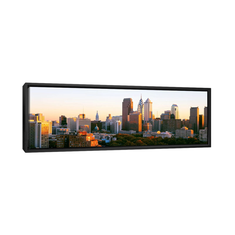«Philadelphia, Pennsylvania» par Panoramic Images, reproduction sur toile, H 12 po x l 36 po x P 1,5 po