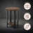 Pomona 20" Round End Table with 2 Shelves