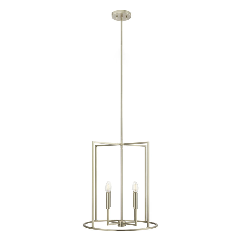 Keldric 4-Light Pendant in Brushed Nickel, Brushed Nickel