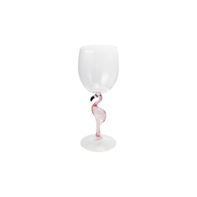 Acrylic Wine Glass With Flamingo Stem