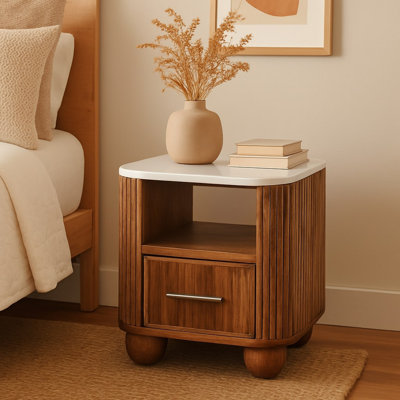 Table de chevet en marbre Beaumont