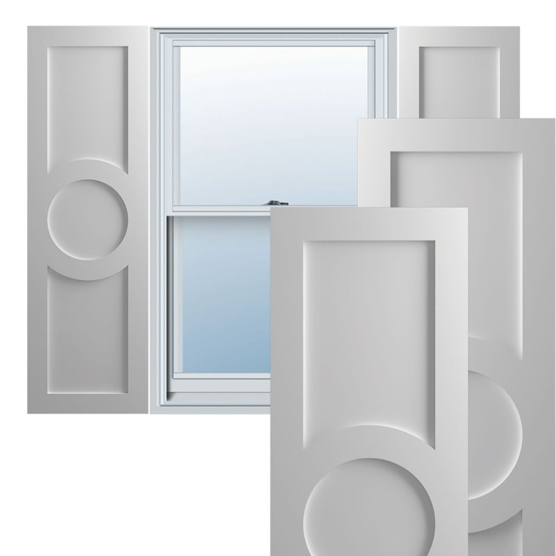 Volets en PVC True Fit, 42", 18", Apprêté