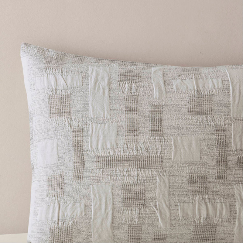 3 Piece Cotton Jacquard Comforter Set