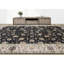 Tapis noir et beige noué à la main de haute qualité