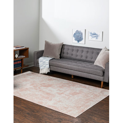 Tapis abstrait rose