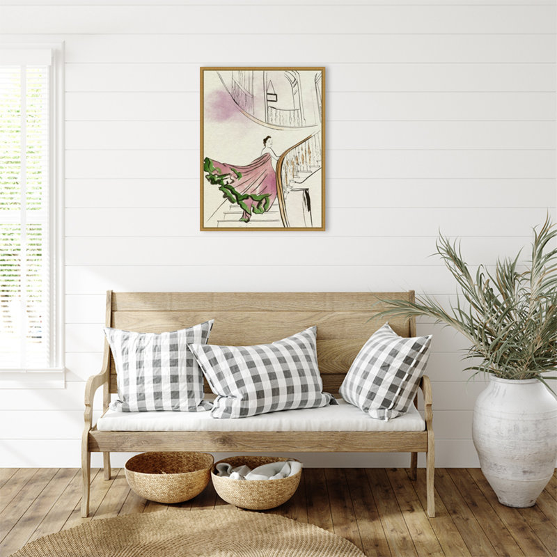 «Back Glance I» par Melissa Wang, reproduction d'art sur toile encadrée, H 30 po x l 23 po