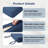 24" x 24" Patio Chair Cushions, 6 Inch Thick Deep Seat Cushion Set with Back Pillow, Outdoor Cushions for Patio Furniture, Water-Resistant Olefin Fabric, Fade-Resistant, Navy Blue, Set of 3-1591076192-1591076197