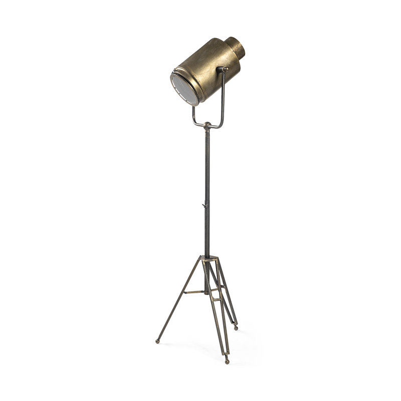 Tripod Floor Lamp, Gold