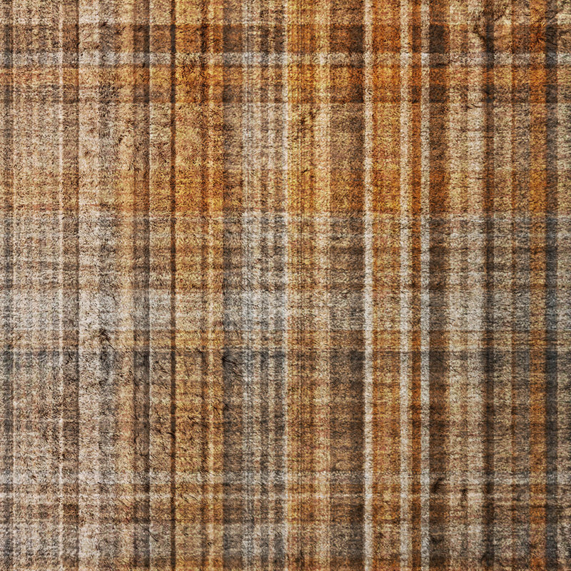 Tapis à carreaux de qualité supérieure lavable à la machine Dream Shag ADS541, Terracotta, 5' x 7'6"