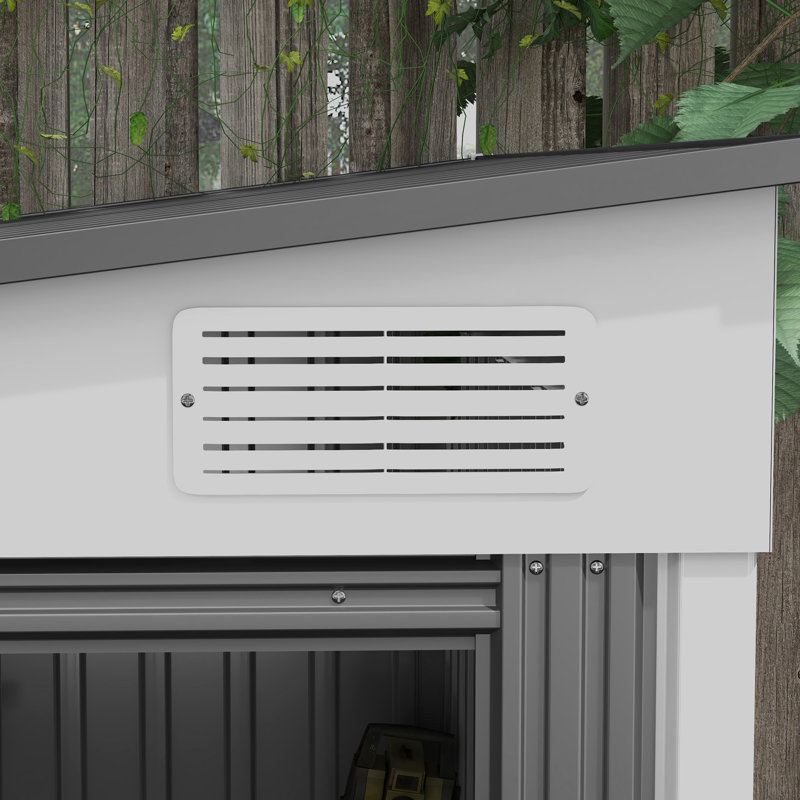 Bronwynn Galvanised Steel Pent Storage Shed