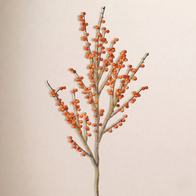 37"Uv Autumn Ilex Berry Spray