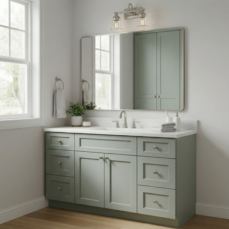 Nicholas 2-Light Brushed Nickel Vanity Light, Brushed Nickel