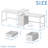 Melaniece Metal Base Computer Desk with Power Outlet-1106241949