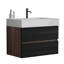 Meuble-lavabo mural de 30 po avec lavabo à quartz et tiroirs Claude
