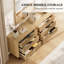 Buffet avec rangement, meuble de cuisine, chêne-748325665