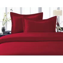 Red Border 8x8 Pillow Sham