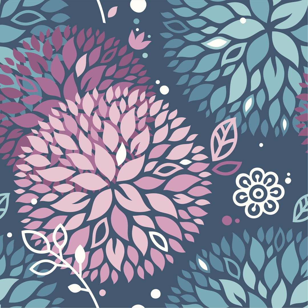 Floral Seamless Pattern von GoodGnom - Kunstdrucke auf Leinwand