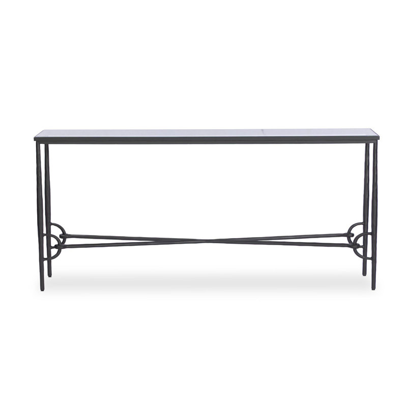 BABYLON 70'' W Glass Console Table