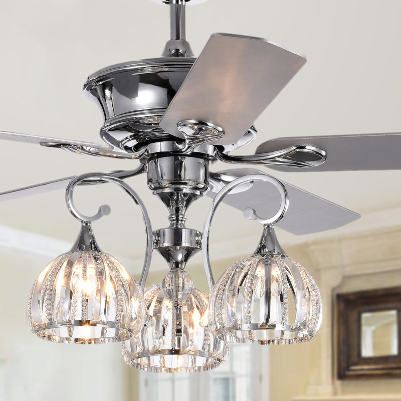 Daugherty 52'' Ceiling Fan with Light Kit, Remote