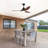 52" Modern Smart Ceiling Fan - Matte & Wood Grain, With Dimmable 3-Color LED Light (Memory Feature), Remote Control, Quiet Reversible DC Motor-235286774-235286776