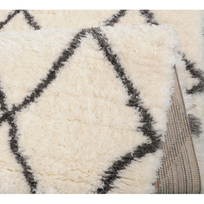 Burt Cream/Grey Rug, Rectangle 200 x 290cm