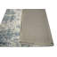 Tapis rectangulaire bleu / beige tissé à la main